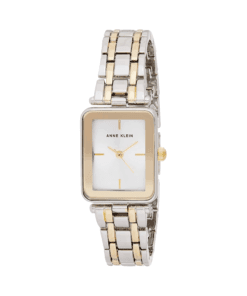 Anne Klein Silver Gold Rectangle 22 mm