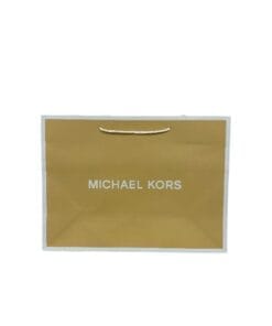 Authentic Michael Kors medium paper bag with logo, perfect for packaging luxury handbags or shoes purchased in Bahrain.
