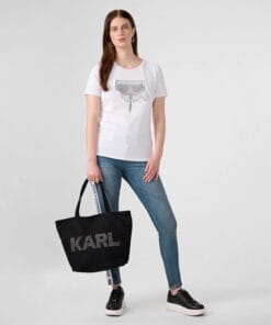 Alternative view of Karl Lagerfeld Paris Signature Canvas Tote Bag for Women