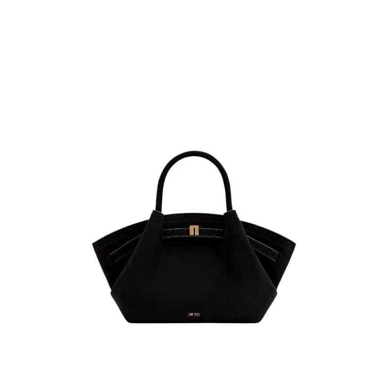 JW PEI Hana Mini Faux Suede Tote Bag - Black