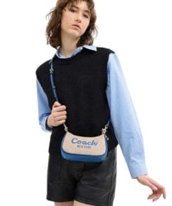 Alternative view of Coach Teri Mini Crossbody Bag In Signature Canvas With Coach Graphic