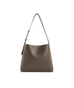 Stylish Nappa PU Edna Tote Bag in Dark Moss with adjustable strap for women in Bahrain.