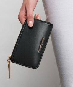 Alternative view of Charles & Keith Lane Key Zip-Around Wallet - Black