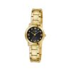 Delicate 28mm Guess gold-tone watch for women featuring black dial and genuine diamond marker, available in Bahrain.