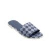 DKNY Waconia Denim Jacquard Slide Sandal CELESTE BLUE