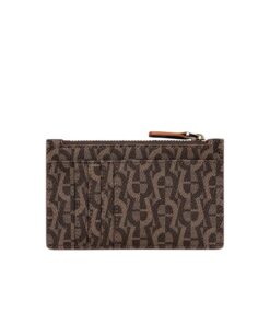 Alternative view of Aigner Elma Icon Card Case - Brown Logo