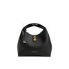 A stylish black Charles and Keith bucket bag made of recycled leather for women in Bahrain.